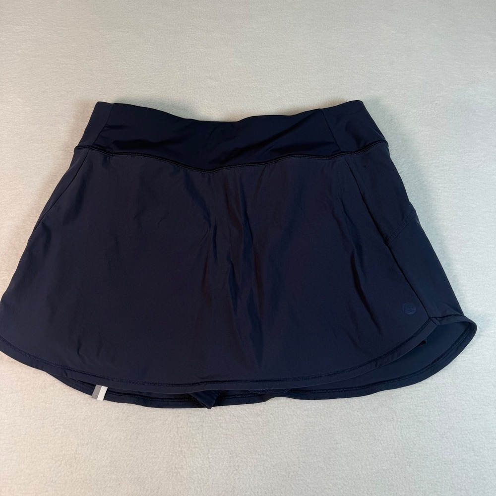 Rhoback Navy Blue Performance Golf Skort Womens Medium Athletic Tennis Skirt